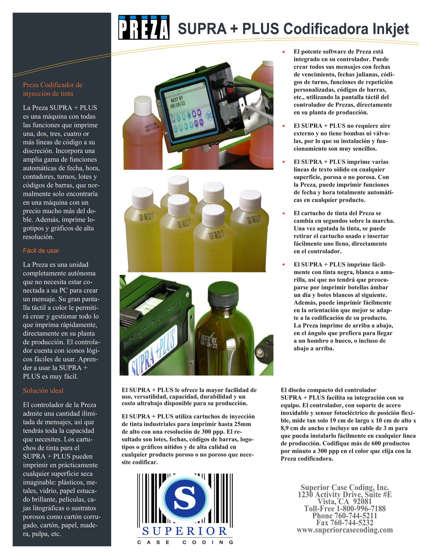 Preza Codificadora Inkjet